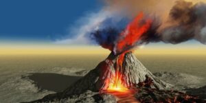volcán Tambora en Indonesia