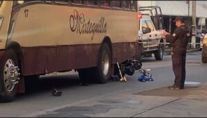 Motociclista choca contra autobús y pierde la vida (3)